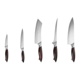 Kitchen Knife Set, 5 Piece High Carbon Stainless Steel Sharp Knife Set, Durable and Rust-Resistant