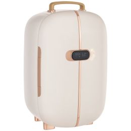 Portable Skincare Fridge with LED Display, 12L Mini Fridge for Beauty, Makeup and Cosmetics, Small Refrigerator Cooler for Bedroom, Home Office, (Option: White-320x305x500 mm)