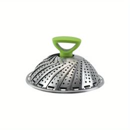 1pc; Foldable Steamer Rack; Stainless Steel Steamer Basket; Folding Steamer Insert For Veggie; Fish; Seafood; Bun; And More; Kitchen Gadgets; Kit (size: small)