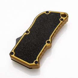 Aluminum Retractable Multi-Purpose Knife, Includes 5 Spare Blades -Quick Replacement, EDC Tool Pocket Knife (Option: Yellow)